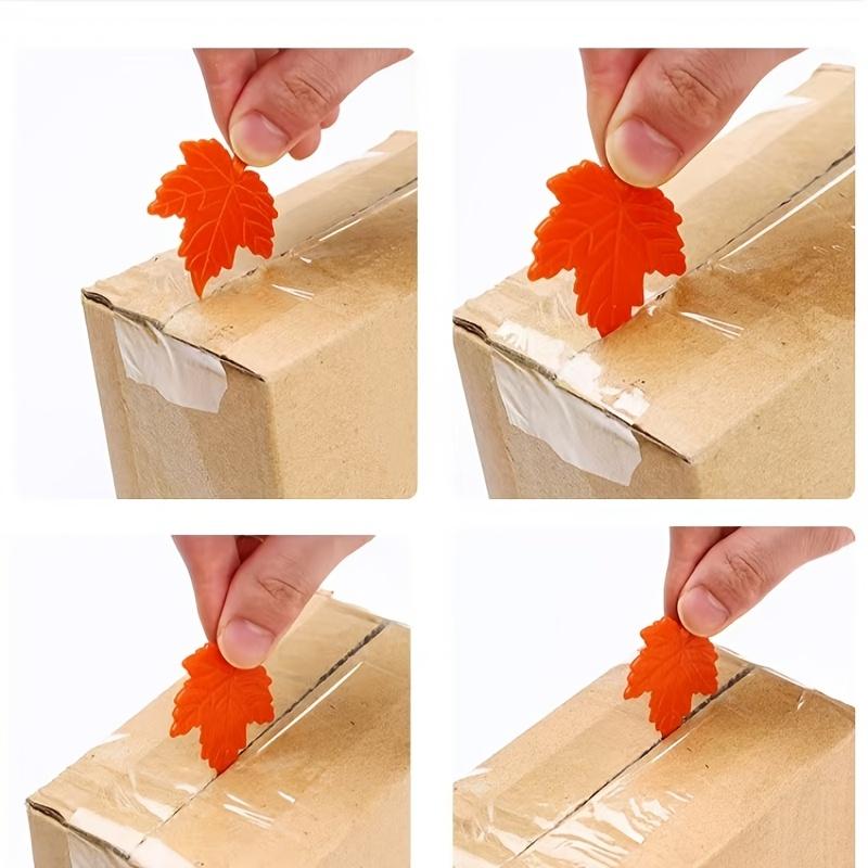 2pcs/5pcs/10pcs Maple Leaf Shape Opener Durable Plastic Portable Unboxing Tool for Cardboard Box