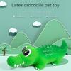 Interactive Latex Alligator Shape Pet Toy with Soundable Design Chew and Teeth Toy for Dog Entertainment Exercise Fun