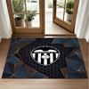 Valencia FC Design Crystal Velvet Rug Soft Decorative Mat for Bedroom Entrance