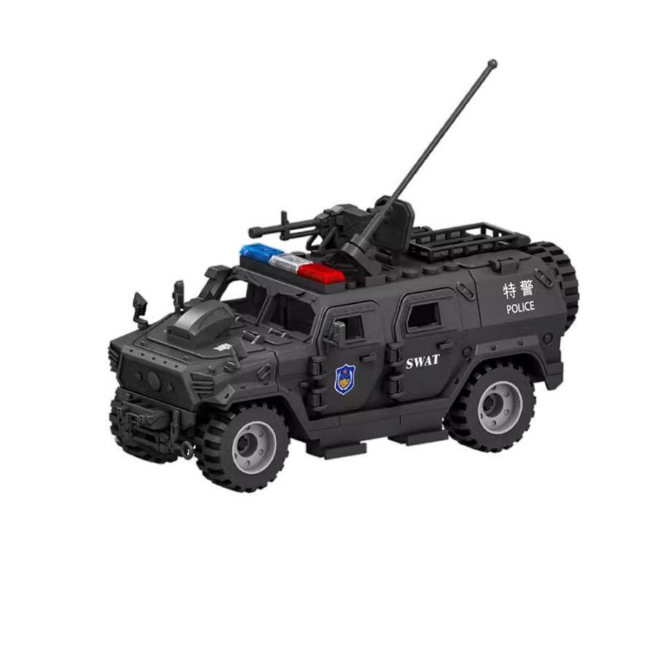 Special Forces Soldier Police Gangster Military Armored Vehicle Car Weapons SWAT WW2 Gun Building Blocks Figure Model Brick Toys