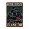 Retro Metal Wall Art for Office Living Room Outdoor, 8x12 Inch