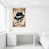 Vintage Life Is Better with Cigars & Coffee Skull Fedora Tin Sign Retro Gothic Gangster Home Wall Decor for Bar Man Cave Cafe