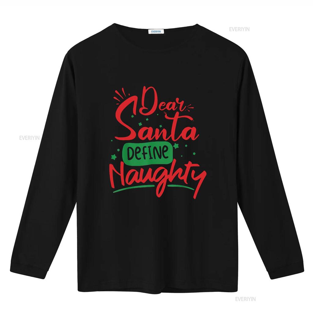 Womens Dear Santa Define Naughty T Shirt Funny Christmas Matching Black Medium Vintage Washed Soft Comfortable Graphic