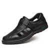 Summer Business Sandals Black Breathable Middle Aged Shoes Outdoor Hiking Anti Slip Sandals High Quality Fashion Elderly Shoes