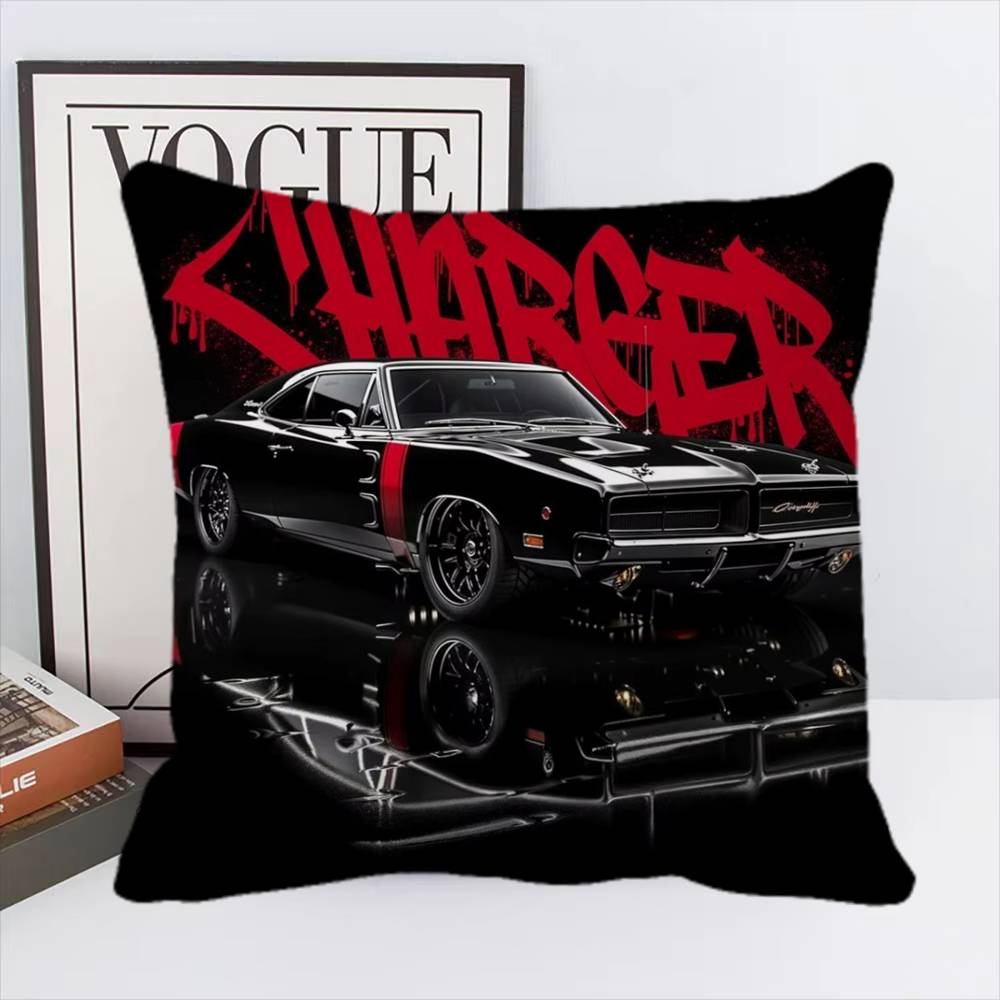 Blue Miata Supra Car E36 Luxury Super Car Pillow Case Square Pillow Bedroom Sofa Leisure Comfort Cushion Home Decoration