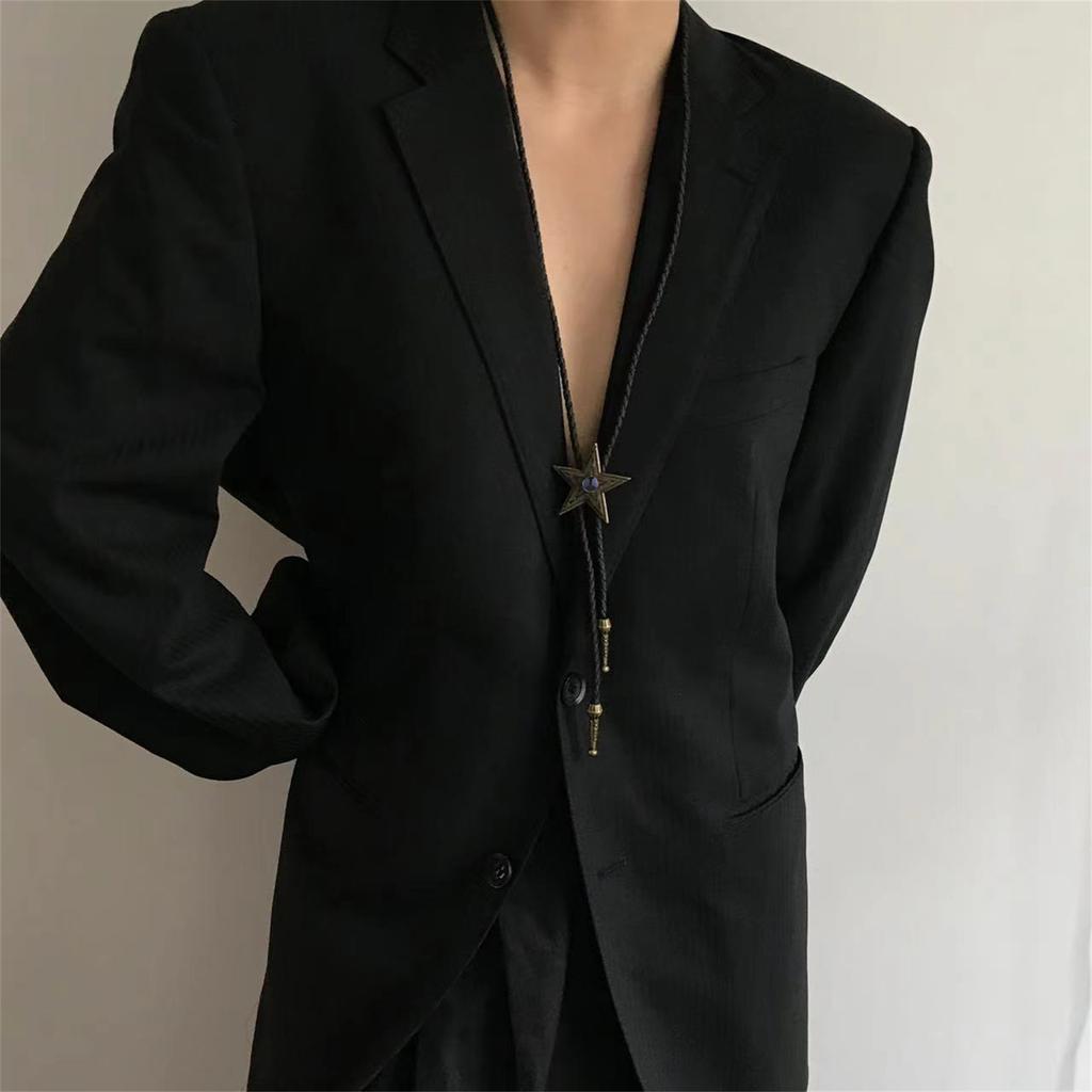 Turquoise Bolo Tie Western Vintage Bolo Tie Star Bolo Tie Cowboy Necktie Natives American Bolo Tie Men Western Bolo Tie