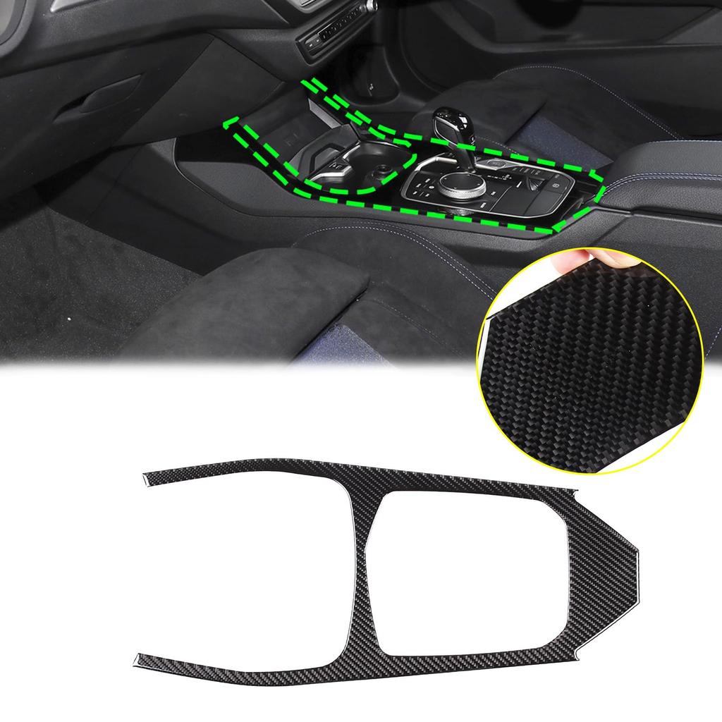 BMW 2 Series Model Gear Shift Gear Shift Frame Center Control Gear Panel Protective Interior Interior Car Drive Fiber (4-Door Version) 2020-Present