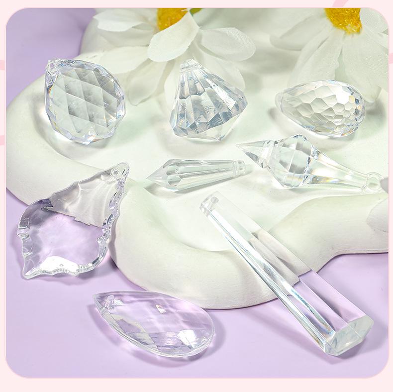 Acrylic Water Drop Crystal Chandelier Pendant Ornament for Wedding Pavilion or Christmas Decoration