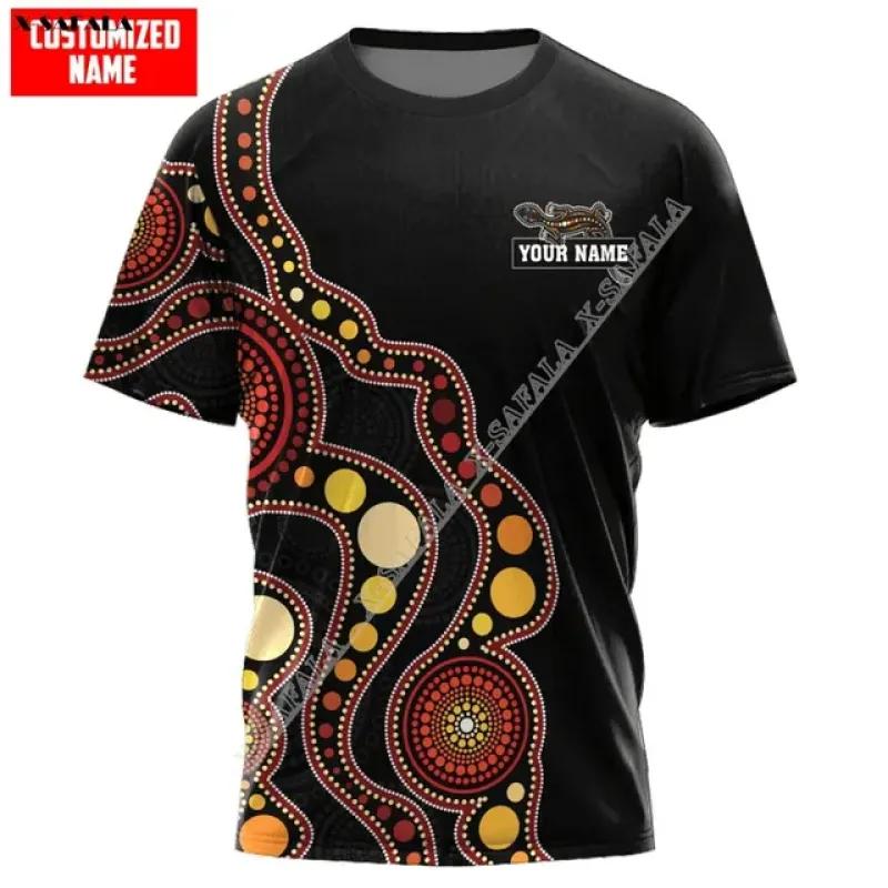 

Флаг австралийских аборигенов, подарок для рук, 3D принт, дышащая спортивная футболка из молочного волокна, летняя мужская повседневная футболка L