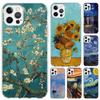 Van Gogh Oil Art Painting Phone Case for Iphone 16 15 14 13 12 Mini 11 Pro Max 16E X XS XR 7 Plus 8 SE 2020 Soft Funda Print She