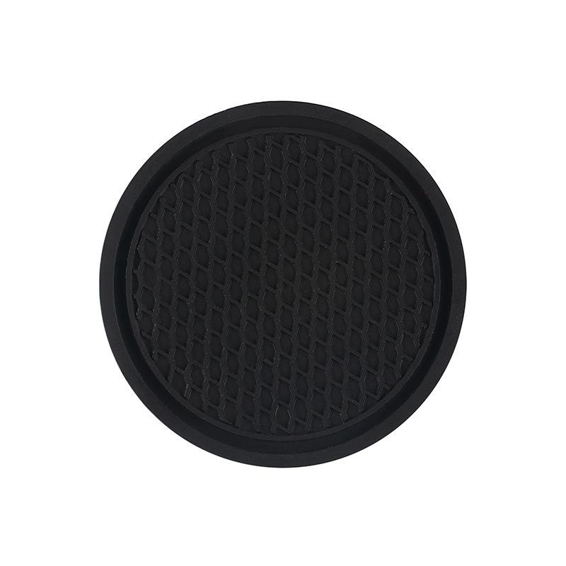 Non-slip Car Storage Mat for Cups: Creative Round Soft Rubber Interior Product