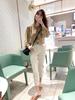 Spring/Autumn 2025 Korean Floral Chiffon Bubble Sleeve Blouse - Women's Long Sleeve Elegant Top