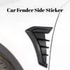 For Universal Car Fender Side Emblem Decal Sticker Body Air Outlet Vent Trim Exterior Mod Accessories Auto Decoration Refit Part