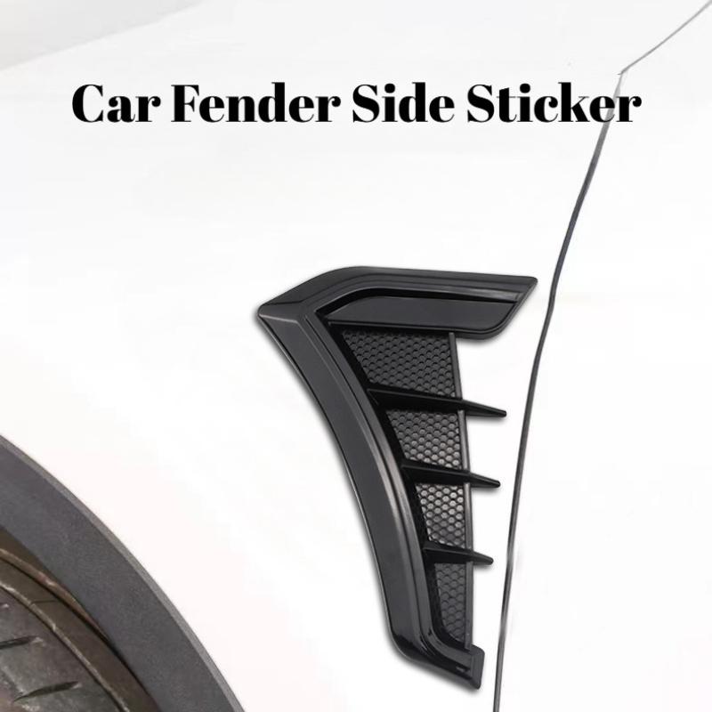 For Universal Car Fender Side Emblem Decal Sticker Body Air Outlet Vent Trim Exterior Mod Accessories Auto Decoration Refit Part