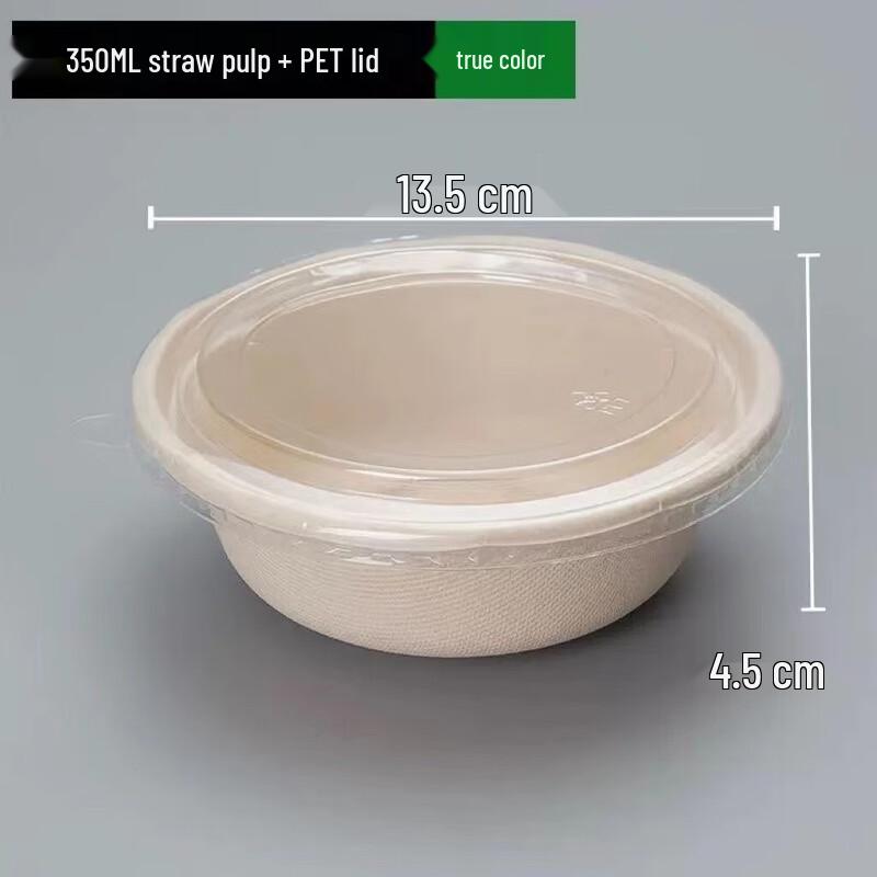 Miaojie Einweg-Papierschalen mit Deckeln