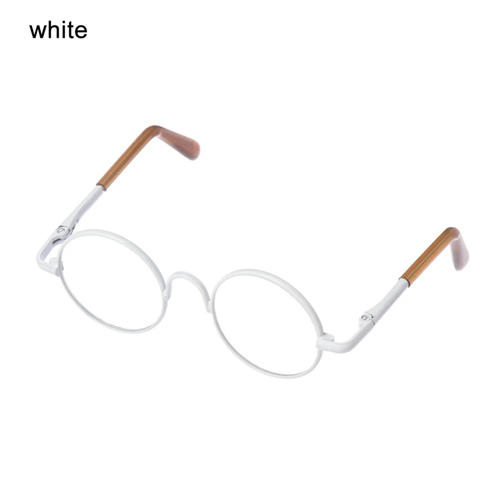 Dolls Clear Lens Round Frame Miniature Eyewear Eye Glasses Girl Toy Photo Props Toy Parts Dress Up Accessories Doll Accessories