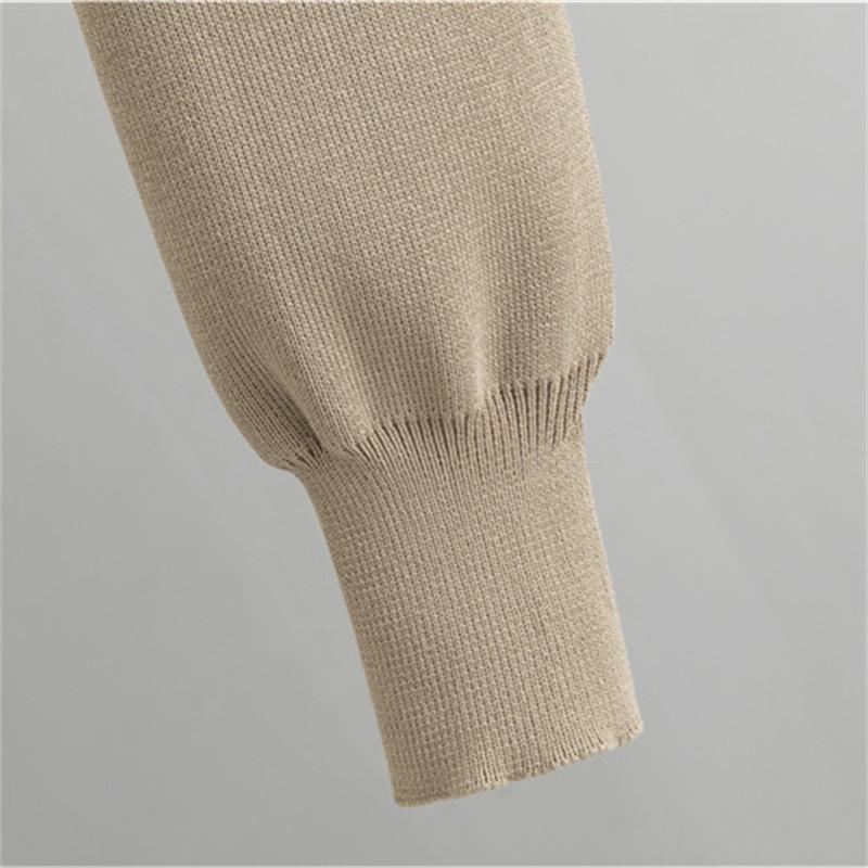 Women's autumn and winter slim fit knitted Suit New polo collar sweater hip hugging skirt two-piece set