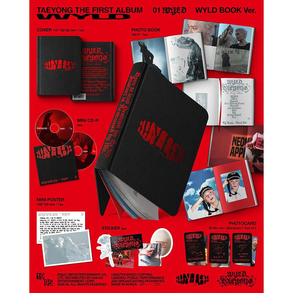 [Pre-order] TAEYONG (NCT) - 1st Full Album [WYLD] WYLD BOOK Ver.
