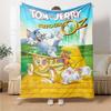 1pc Tom and Jerry Return to Oz Flannel Blanket Soft Warm Throw for Home, Office, Travel, All-Season Cozy Bedding GiftL1228