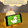 Cute Duck Night Light LED Silicone Squishy Light Up Lamp, 3 Level Dimmable Timer for Breastfeeding, Nursery, Bedroom Kawaii Decor