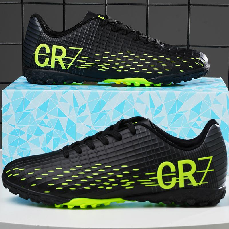 Men's TF/FG Soccer Field Boots' Teenager's Football Sport Boots Non-slip Grass Training Sneakers Artificial Quality Grass Footwear