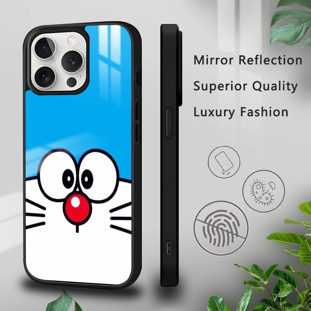 Cartoon D-Doraemon Cute Couple Phone Case For iPhone 16 15 14 13 12 11 Pro Xs Max Mini Plus Celulares Hard Funda