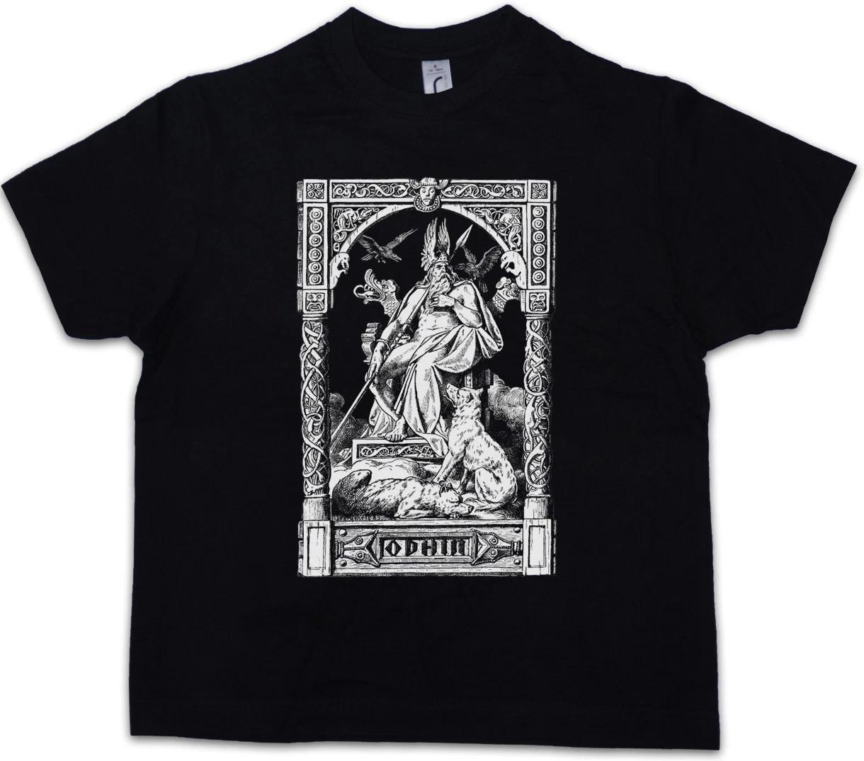 ODHIN VIKING Детская футболка для мальчиков Odin Thor Mjölnir Loki Midgard Wikinger Руна 140