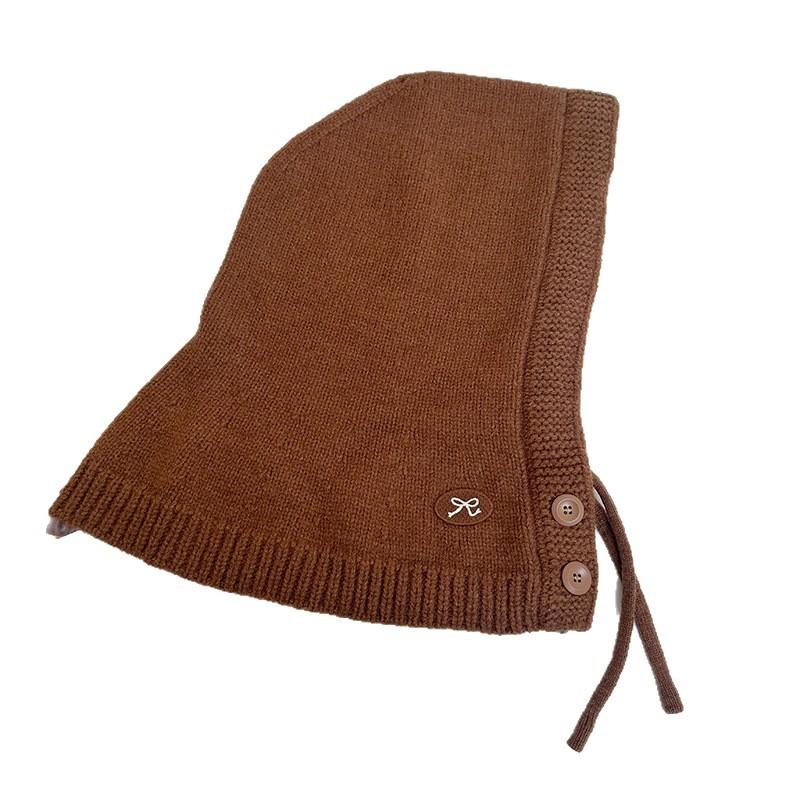 Balaclava Hat Women's Winter Korean Warm Hat Scarf Scarf Integrated Couple Ear Protection Shawl Knitted Hat