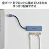 ELECOM USB Hub USB3.0 Bus Powered 4 Ports Navy U3H-H040NV