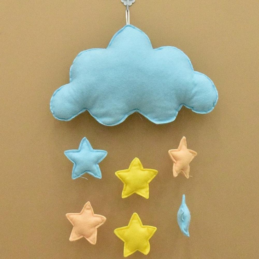 

Nordic Style Cloud Hanging Decor 3D Wall Hanging Pendant Adorable Rainbow Cloud Garland Dormitory Blue Star