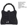 Gothic Skeleton Bag 3D Printed Ribcage Bone Handbag Anatomical Spooky Skeleton Purse for Halloween Dress-up Dark Aesthetic Accessory