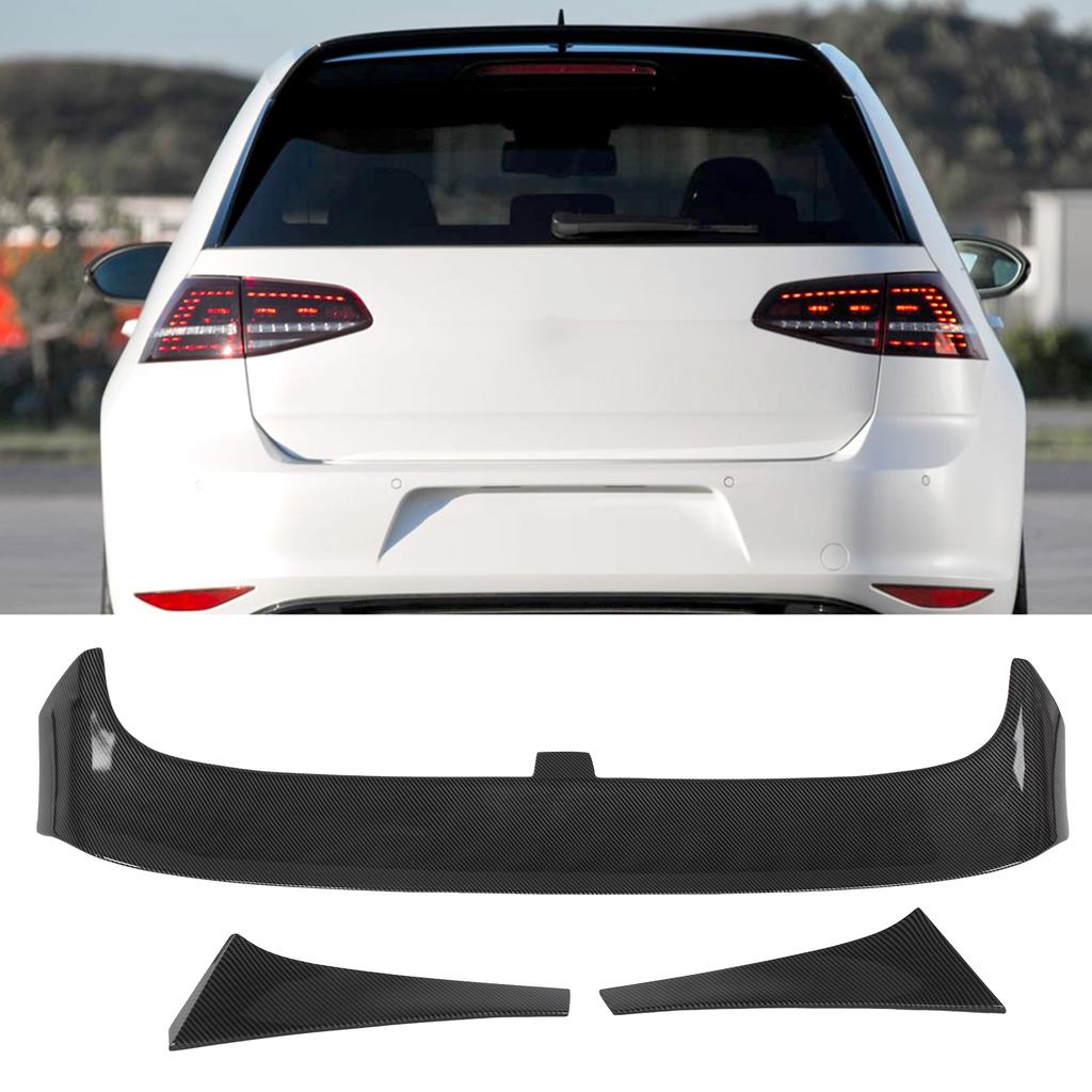 For Clubsport   Rear Roof Spoiler Wing Kit UV-Resistant for MK7CelsiusMK7.5 Standard 2013-2020(Gloss Black )