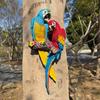 Wandmontierter Papageienbaum Dekor: Harz Vogel Bastelornament