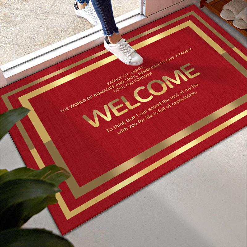 Entrance Door Floor Mat Large Entrance Dirt Resistant Door Mat Household Carpet Entrance Mat
