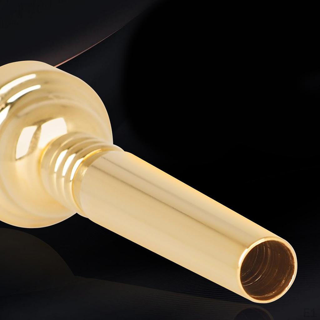 Trumpet Mouthpiece, 17C Gold Plated Brass Mouthpiece
