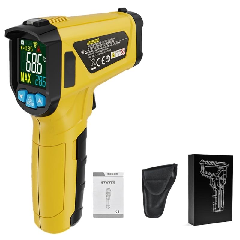 MESTEK Digital Temperature Thermometer -50 to 800℃ Temp with High Low Temperature Alarm Portable