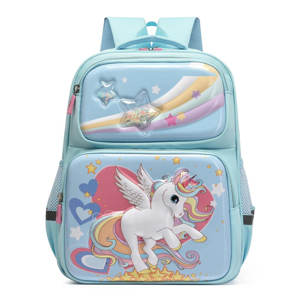 

Adorable Cartoon Hard Shell Backpack For Kids Boys And Girls Large Capacity Lightweight Design Mint Green