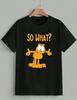Yellow Cat So What 90s Retro Comic Funny Graphic T‑Shirt