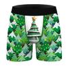 Men's 3D Digital Print Christmas Boxer Briefs - Breathable Polyester Innerwear 2025