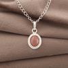 Peach Moonstone Gemstone Jewelry, 925 Sterling Silver Pendant, Handmade Gorgeous Silver Pendant, For Wedding Gift