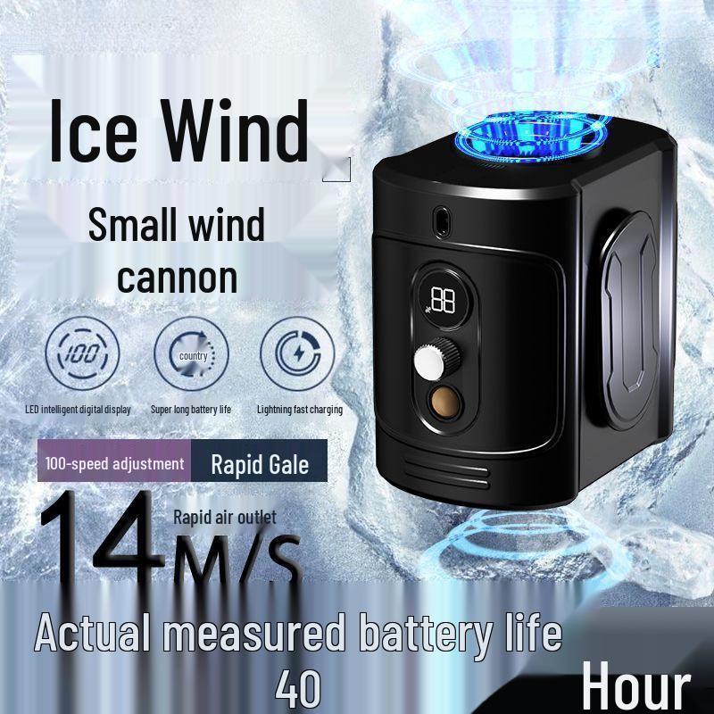 Portable Rechargeable Waist & Neck-Hanging Fan - Strong Wind, Outdoor Cooling Clip-on