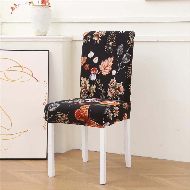 New Colors Chair Covers Floral Modern Slipcover for Dinning Room Wedding Stretch Elastic Furniture Protector