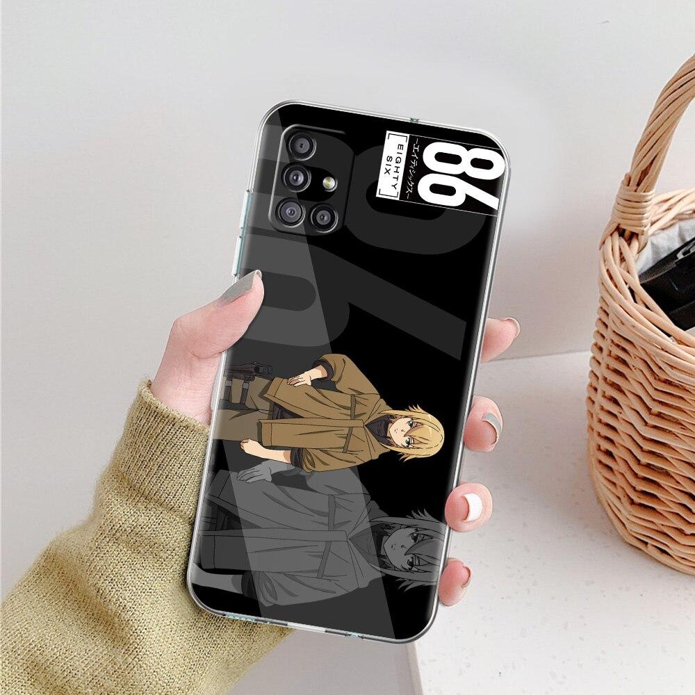 

Аниме Чехол для телефона 86 Восемьдесят Шесть для Samsung Galaxy A51 A71 A21S A12 A11 A31 A41 A52 A32 5G A72 A01 A02S Мягкий силиконовый прозрачный чехол Samsung A50