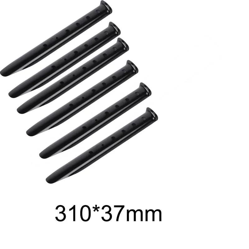 6pcs Outdoor Beach U-Shape Tent Stakes Camping Tent Pegs Tools for Camping Hiking Beach Snow Sand Ground Tarp Accessories