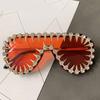 Blingbling Sunglasses with Crystal Rivet Frame for Female Male Unisex Music Festival and Hiphop Dancing Party Dressingup