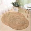 Dww-Tapis Tapis De Sol Rond En Osier De Jute Diamtre 40cm