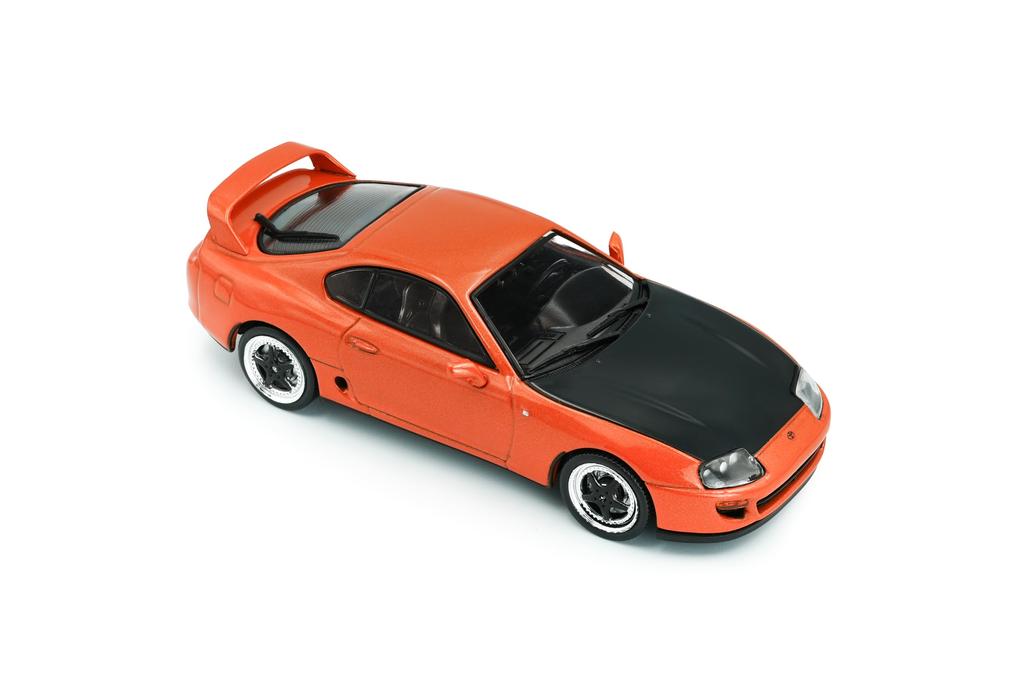 SOLIDO Toyota Supra 2001 Finished Diecast Miniature Car S4314006 1/43 Mk.4 (Orange)