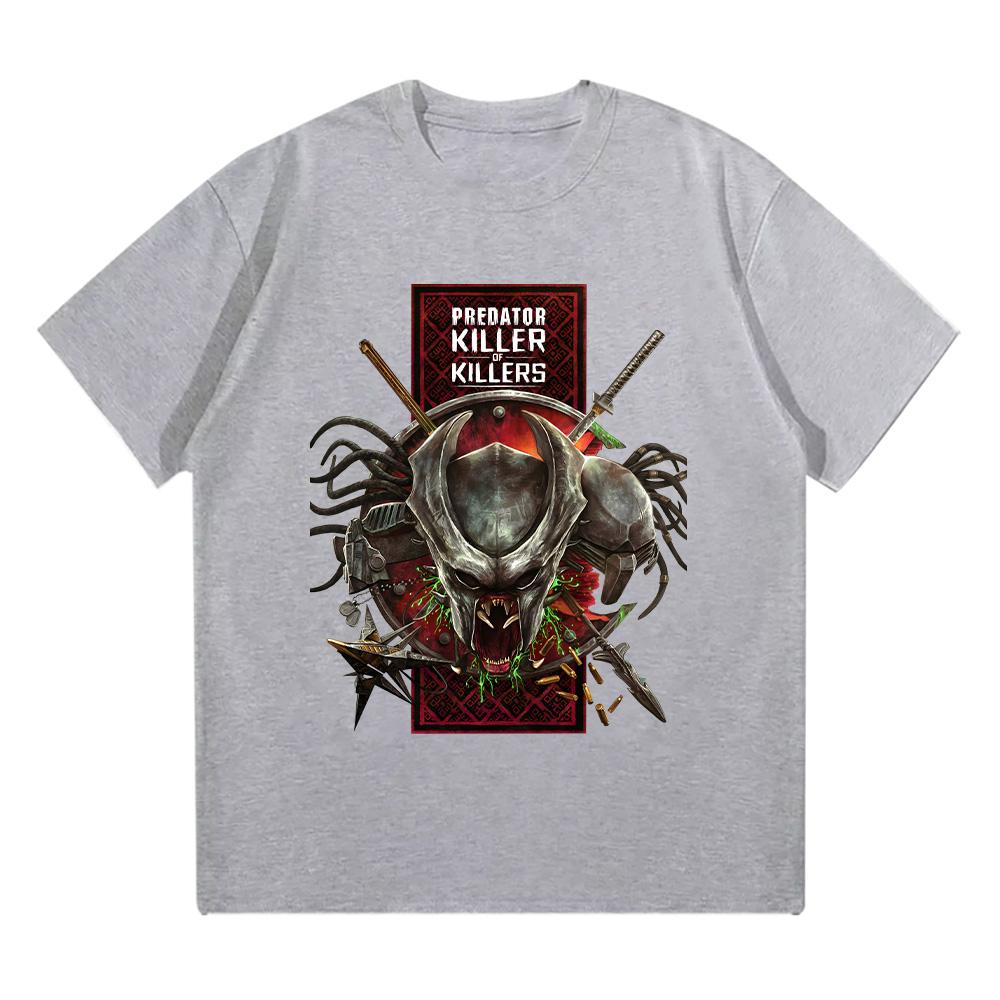 Adult Animated Graphic Top Predator Killer of Killers2 T Shirt Vintage High Quality Cotton Tee Y2K Summer Women Men Short Sleeve Tee