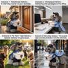 Thickened Warm Pet Winter Clothes Soft Lining Adjustable Fit Dog Warm Jacket Full Body Coverage Windproof Outer Layer