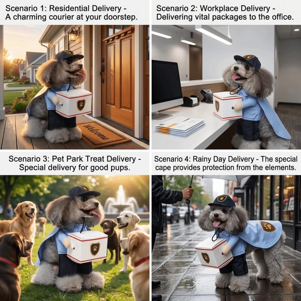 Thickened Warm Pet Winter Clothes Soft Lining Adjustable Fit Dog Warm Jacket Full Body Coverage Windproof Outer Layer